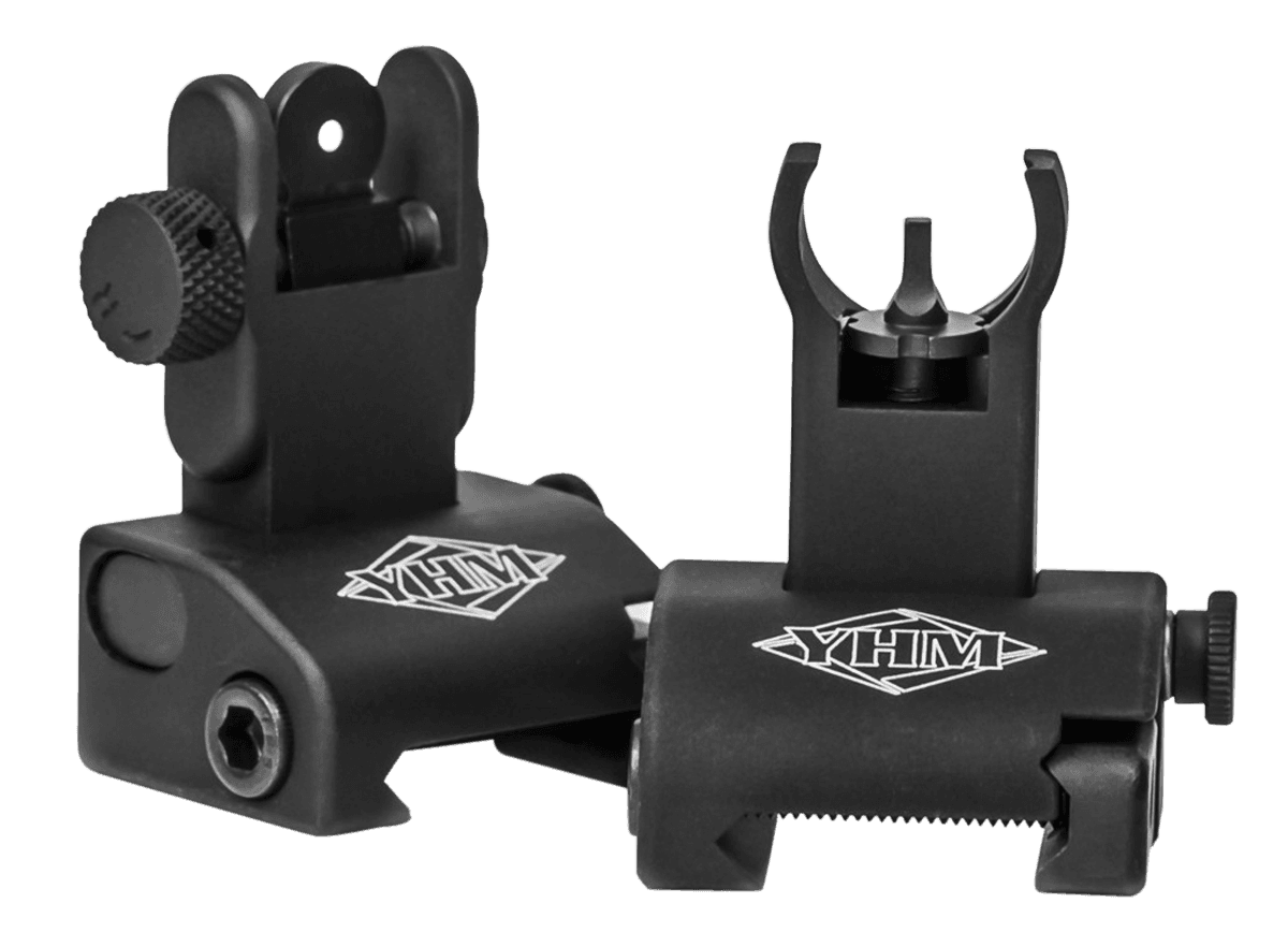Yankee Hill Q.D.S. Sight Set Folding with Hooded Stem for AR-15
