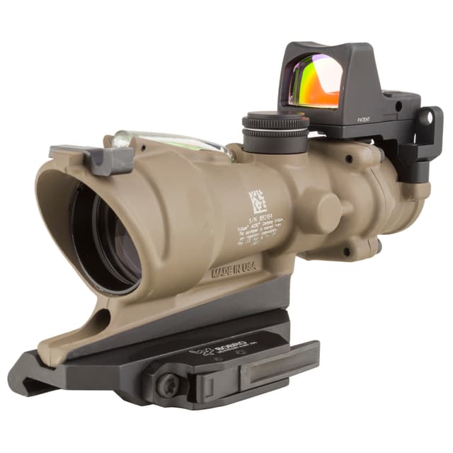 Trijicon ECOS ACOG 4x32 Flat Dark Earth Green Crosshair 223 556 BDC 1 Inch Mount