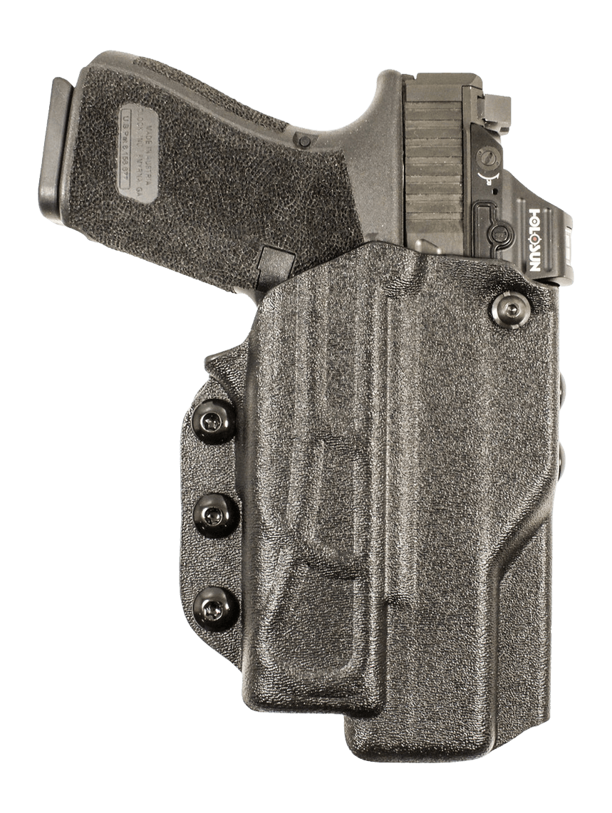 DeSantis Quantico Undercover OWB Holster for Glock 17/19 w/ Red Dot and TLR-7 Kydex Left Hand