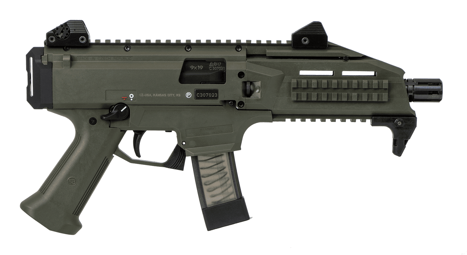 CZ Scorpion Evo 3 S1 9mm 7.72in 20rd OD Green