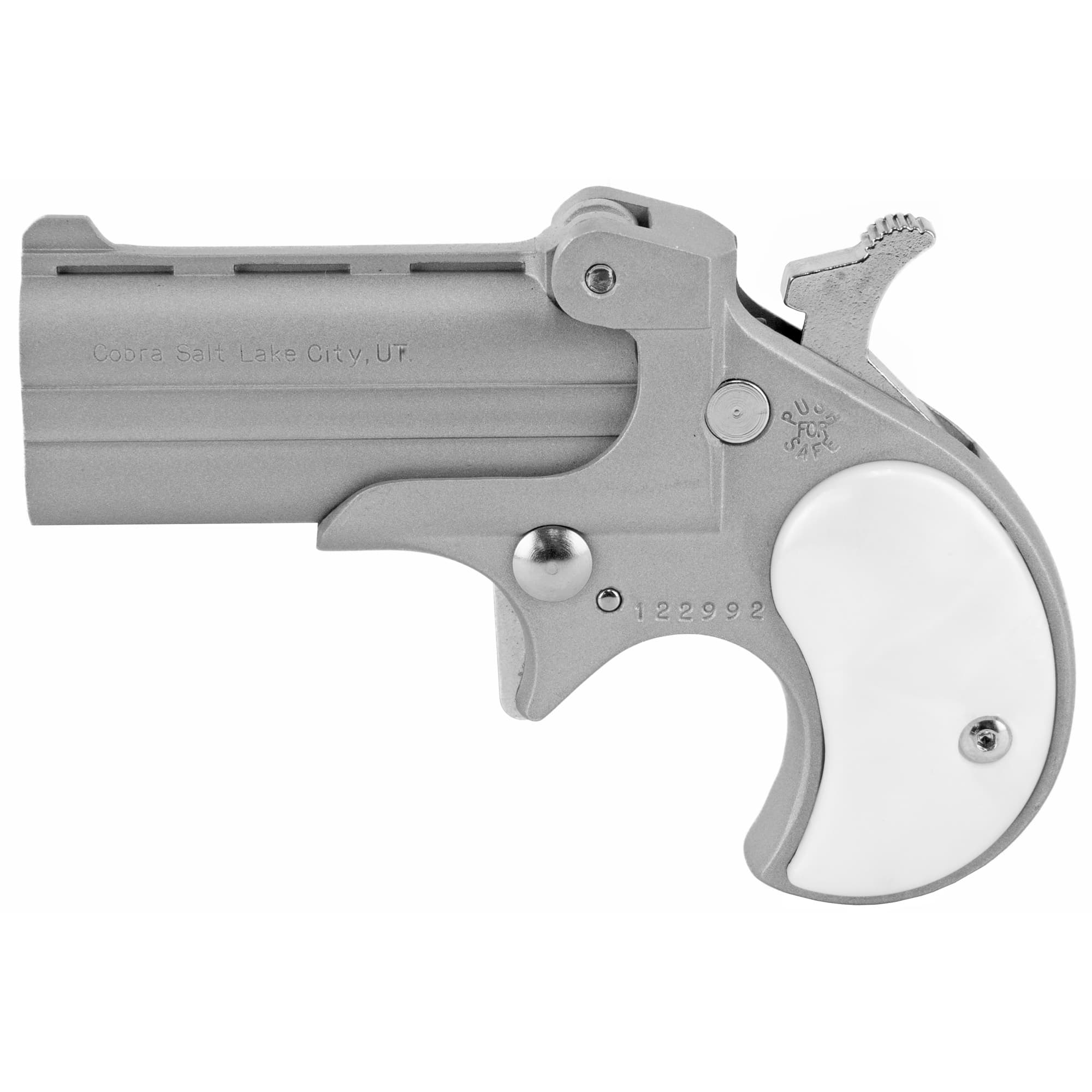 Old West Firearms Derringer Classic Handgun .22 LR 2rd Capacity 2.4" Barrel Satin with Pearl Grips