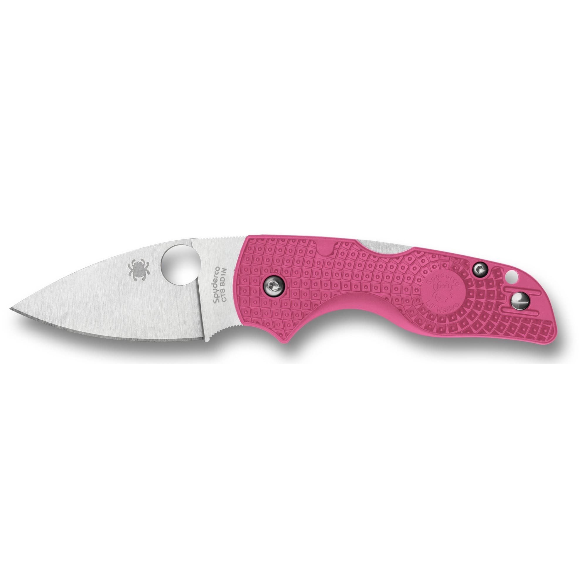 Spyderco Lil’ Native Lightweight 2.42" Pink Folding Knife