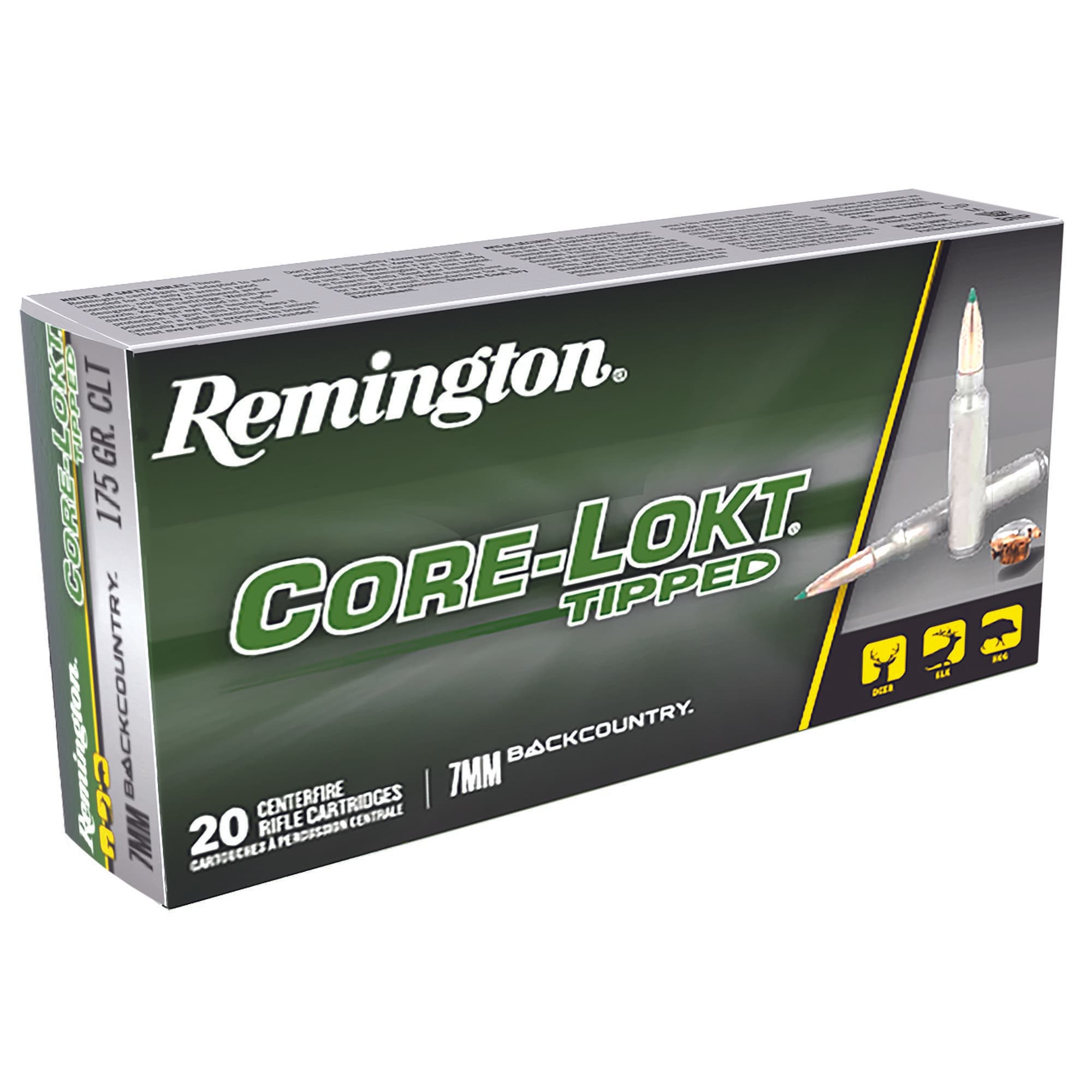 Remington Core-Lokt Tipped 7mm BackCountry 175gr 20rd Box