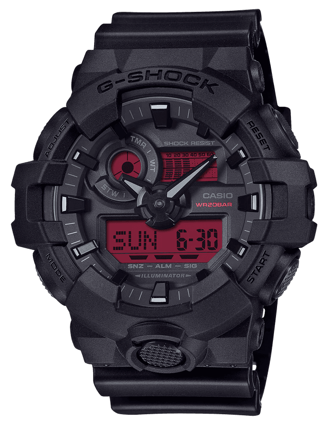 G-SHOCK GA-700 Analog Digital Watch Red