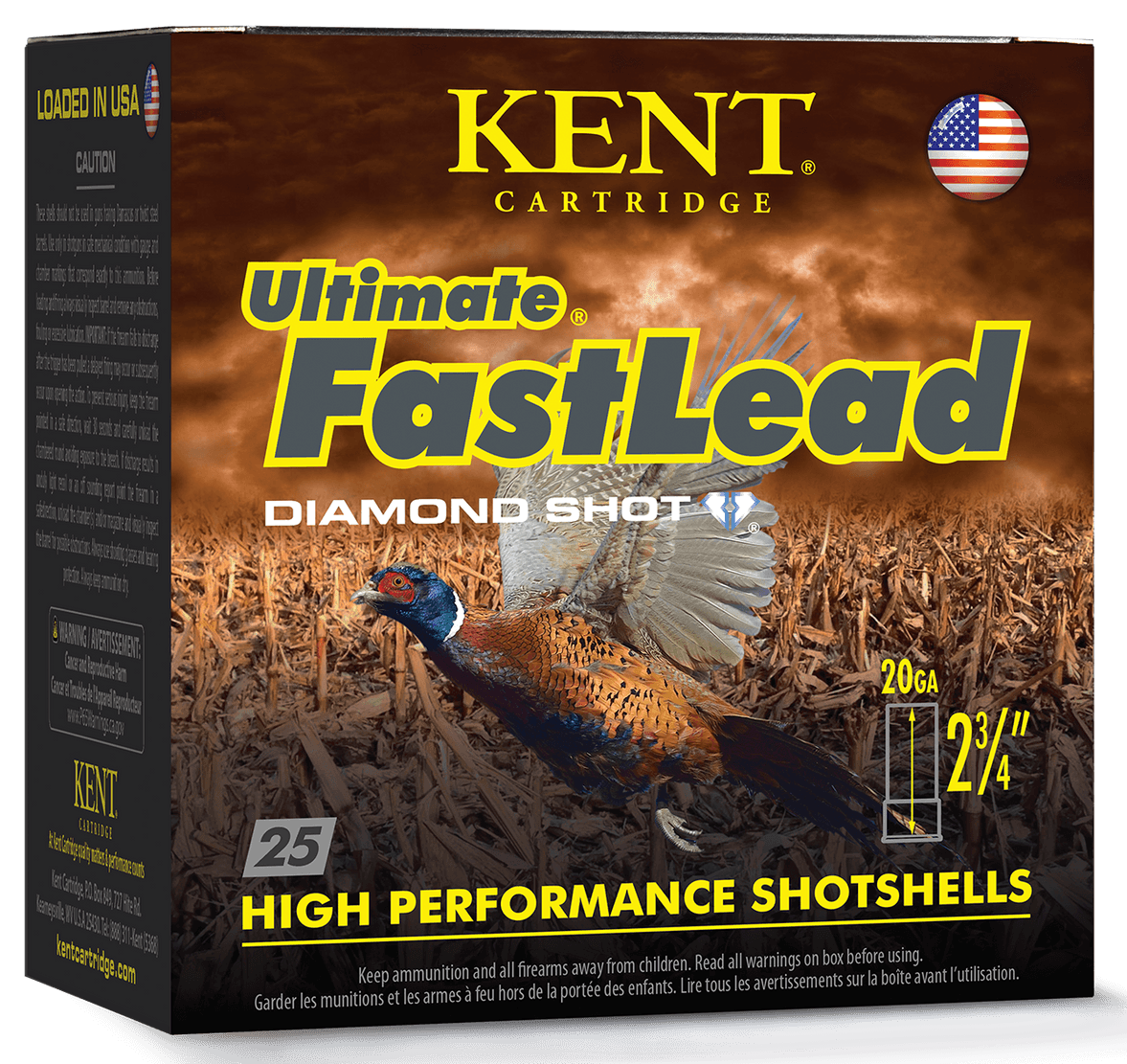 Kent Ultimate FastLead 20 GA 2.75" 1oz #6 25rd Box