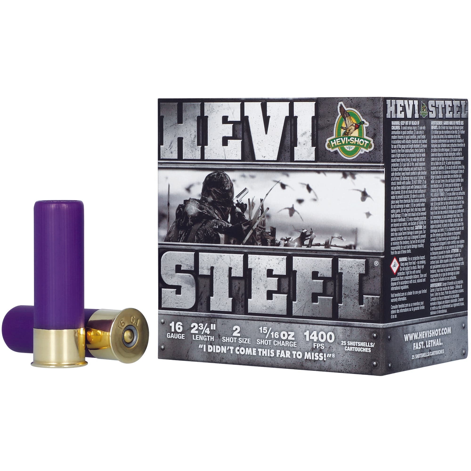 HEVI-Shot HEVI-Steel 16 GA 2.75" 15/16oz #2 25rd Box