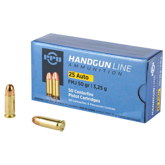 Prvi Partizan 25 ACP 50gr FMJ 50rd Box