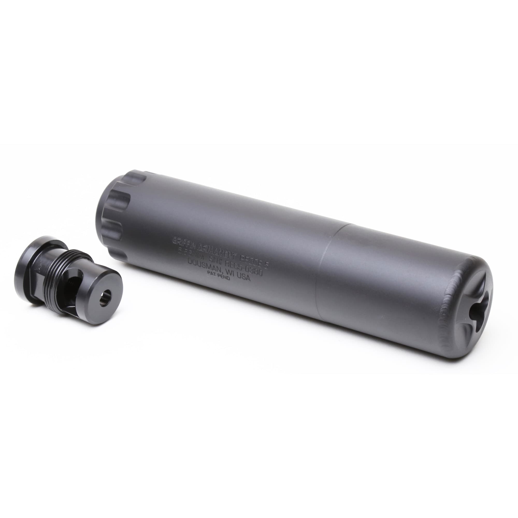 Griffin Armament Recce 5 Suppressor - Black | 5.56NATO