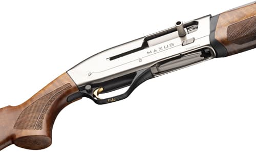 Browning Maxus II Upland 12 Gauge 26 Inch 4 Rounds Satin Nickel Walnut