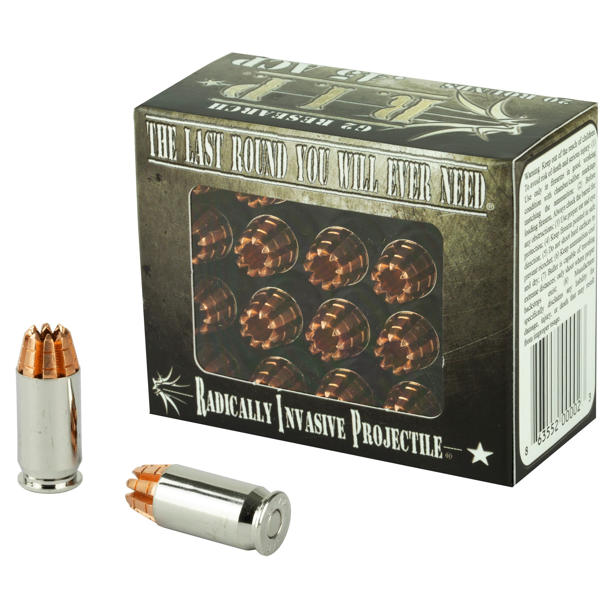 G2 Research G00002 R.I.P 45ACP 162gr Fracturing Hollow Point 20 Per Box/25 Case