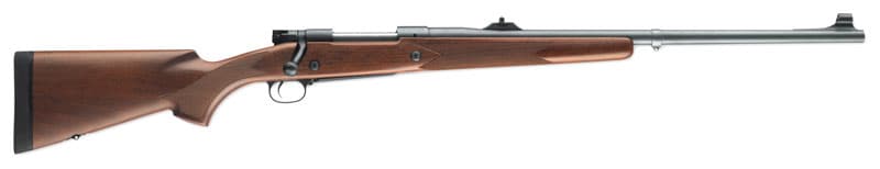 Winchester Model 70 Safari Express 375 H&H Mag 24 Inch Satin Walnut Matte Blued