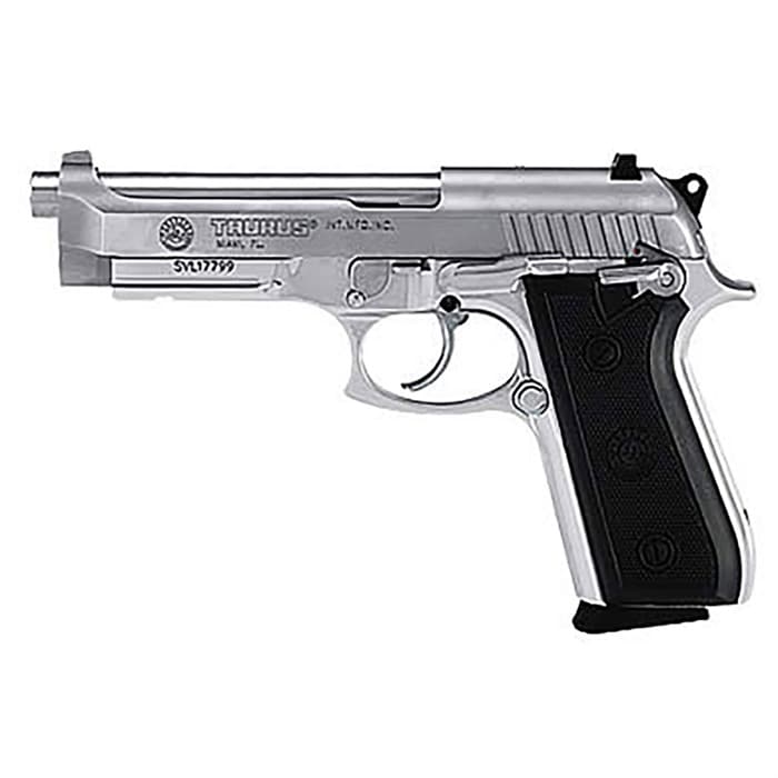 Taurus 92 9mm Luger 5 Inch 17 Rounds Matte Stainless Steel Frame