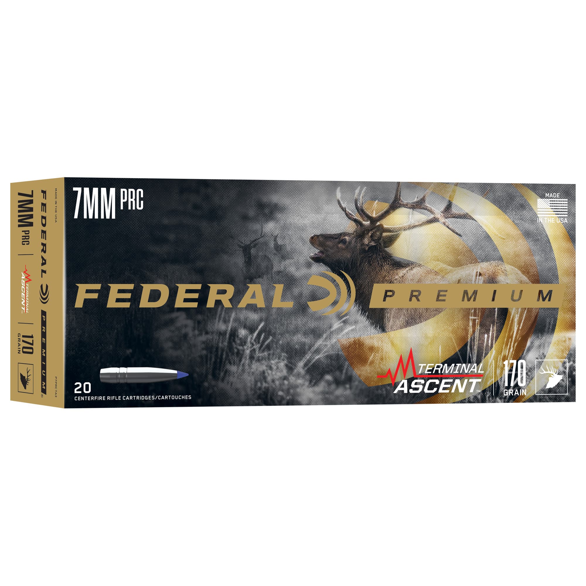 Federal P7PRCTA3 Premium Terminal Ascent 7mmPRC 170gr 20 Rounds