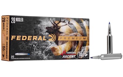 Federal Premium 28 Nosler Terminal Ascent 155 Grain 20 Rounds