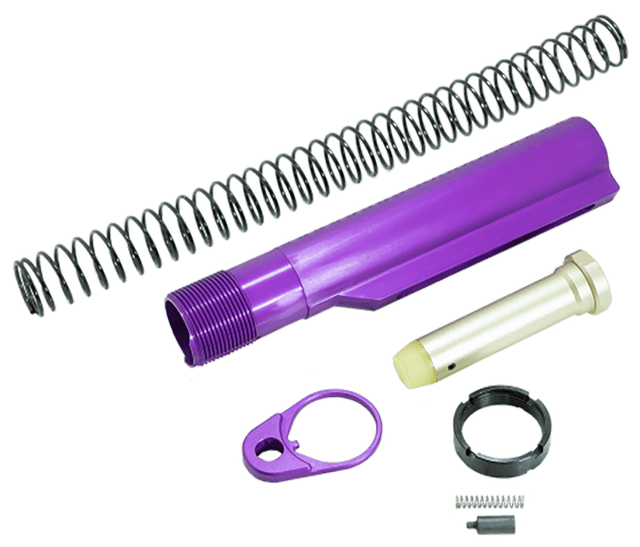 Timber Creek Outdoors Arbtkppa Buffer Tube Kit Purple Anodized for AR-15