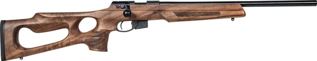 Anschutz 1761 HB 22 Long Rifle, 20in. Barrel, 5rd, Thumbhole Wood Stock & 2-Stage Trigger - Black (NPN: 15611)