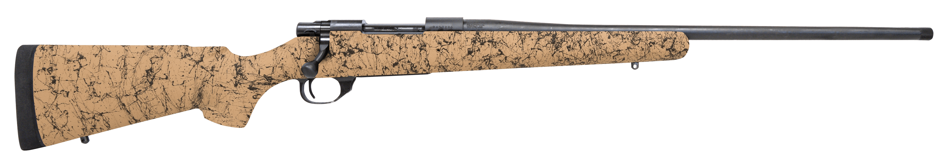 Howa HHS43334 M1500 HS Precision 300 Win Mag 3+1 24" Blued Threaded Barrel/Rec, Tan with Black Webbed HS Precision Stock