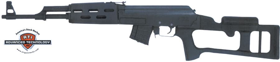 ATI Fiberforce Stock Package Fixed Thumbhole Synthetic Ventilated Handguard AK-47