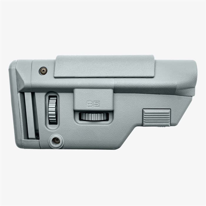 B5 Systems AR-15 Precision Collapsible Stock Gray Polymer Mil-Spec