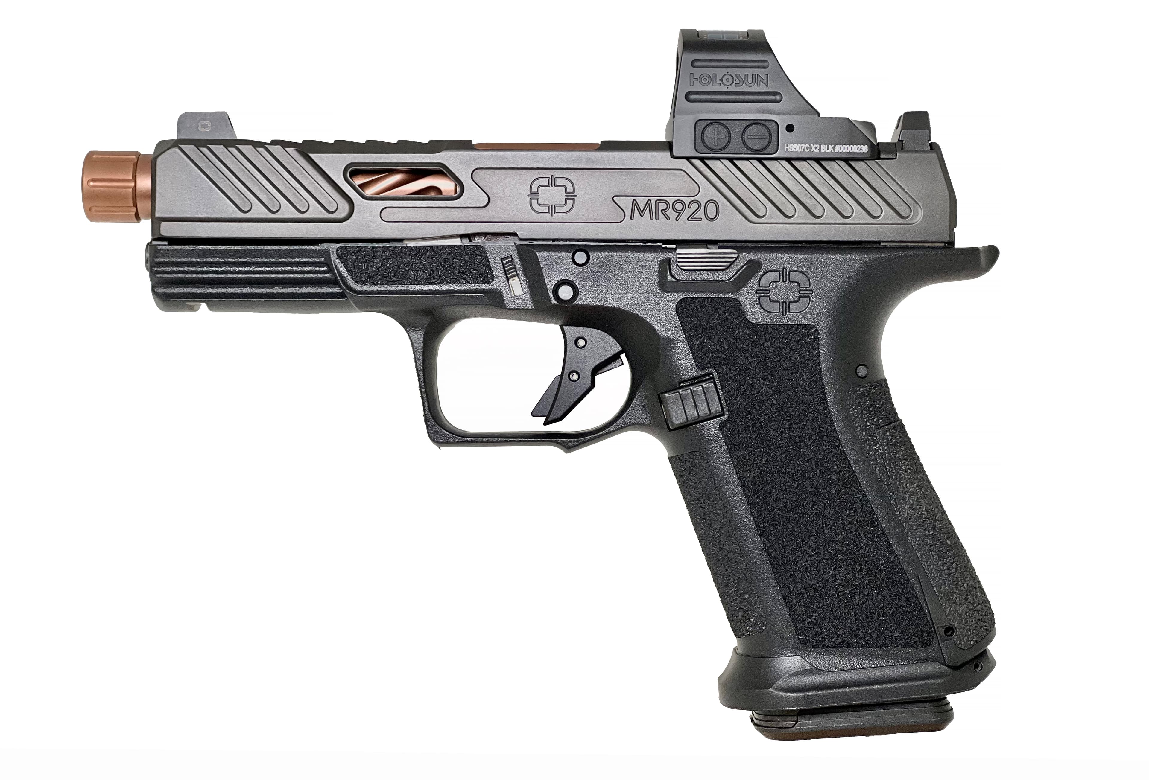 Shadow Systems MR920 Elite 9mm 4 inch 10 Rounds Blue Frame Bronze Barrel