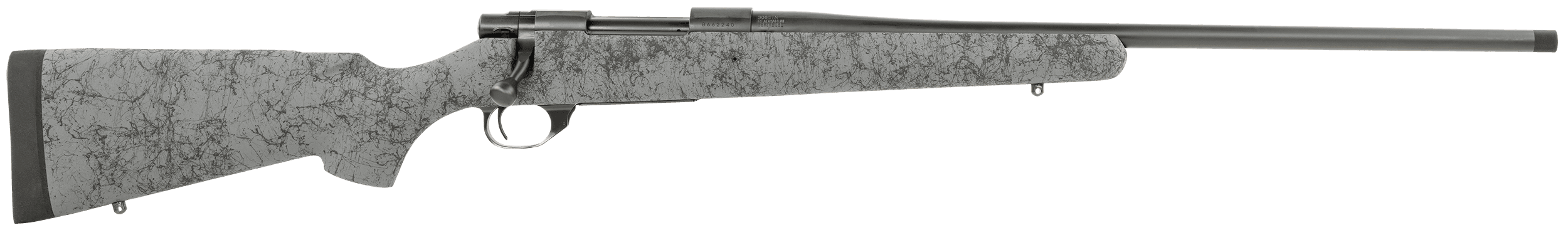 Howa HHS43161 M1500 HS Precision 308 Win 5+1 22" Threaded Barrel, Black Metal Finish, Gray Black Webbed Fixed HS Precision Stock
