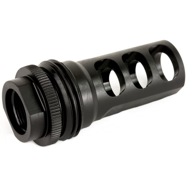 SilencerCo AC1733 ASR Muzzle Brake Black Steel with 5/8"-24 tpi Threads for 458 Cal