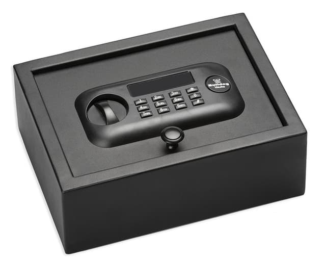 Bulldog BD1030 Digital Top Open Vault Standard Keypad Entry Black Powder Coat Steel 11.80" x 8.70" x 4"