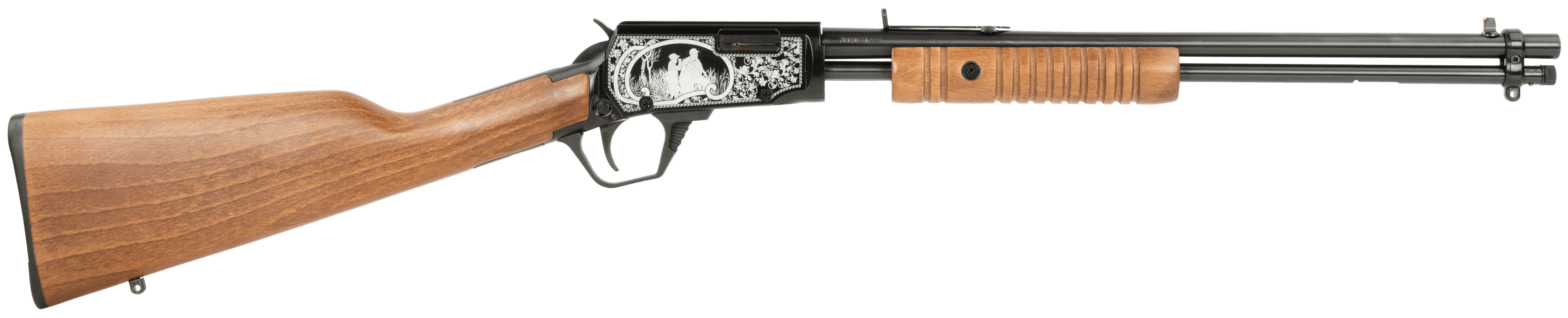 Rossi RP22181WDEN16 Gallery 22 LR 18" 15-Round Polished Steel Hardwood Stock