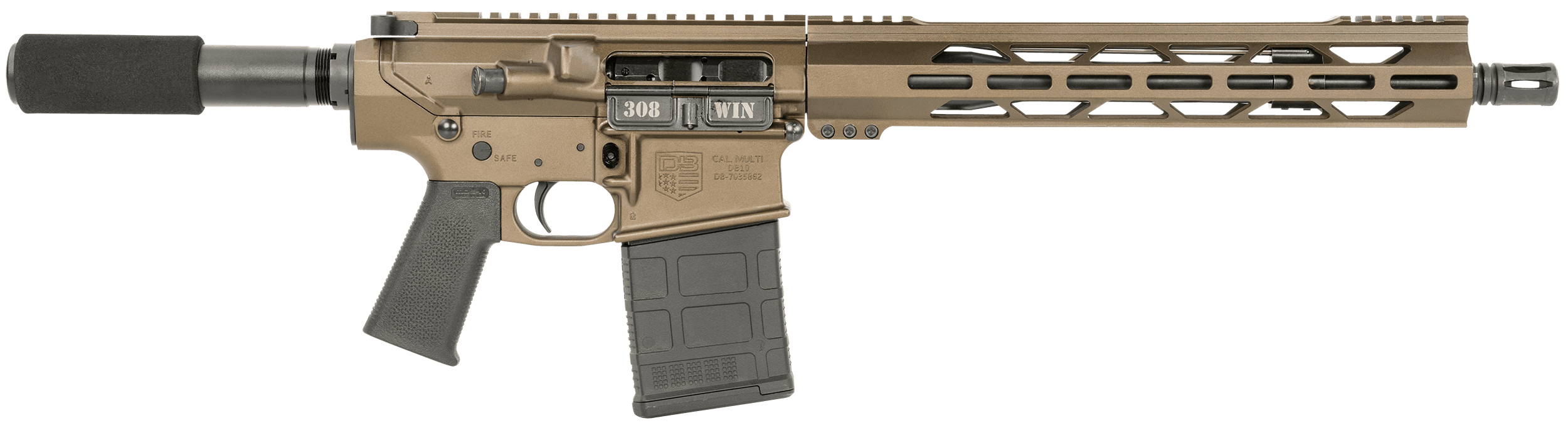 Diamondback Db10 .308 Winchester 13.5 inch 20+1 Midnight Bronze Carbon Lower