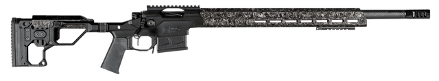 Christensen Arms 8010301900 Modern Precision 6mm Creedmoor 24" Threaded Carbon Fiber Barrel 5+1, Black Nitride Finish, Black Anodized with Folding Stock, Polymer Grip