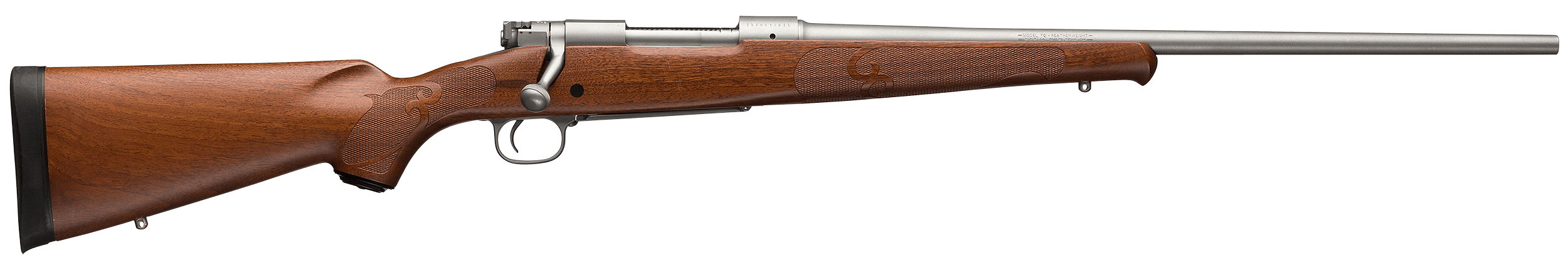 Winchester Model 70 Featherweight 300 Win Mag 24" 3 Rounds Stainless Walnut