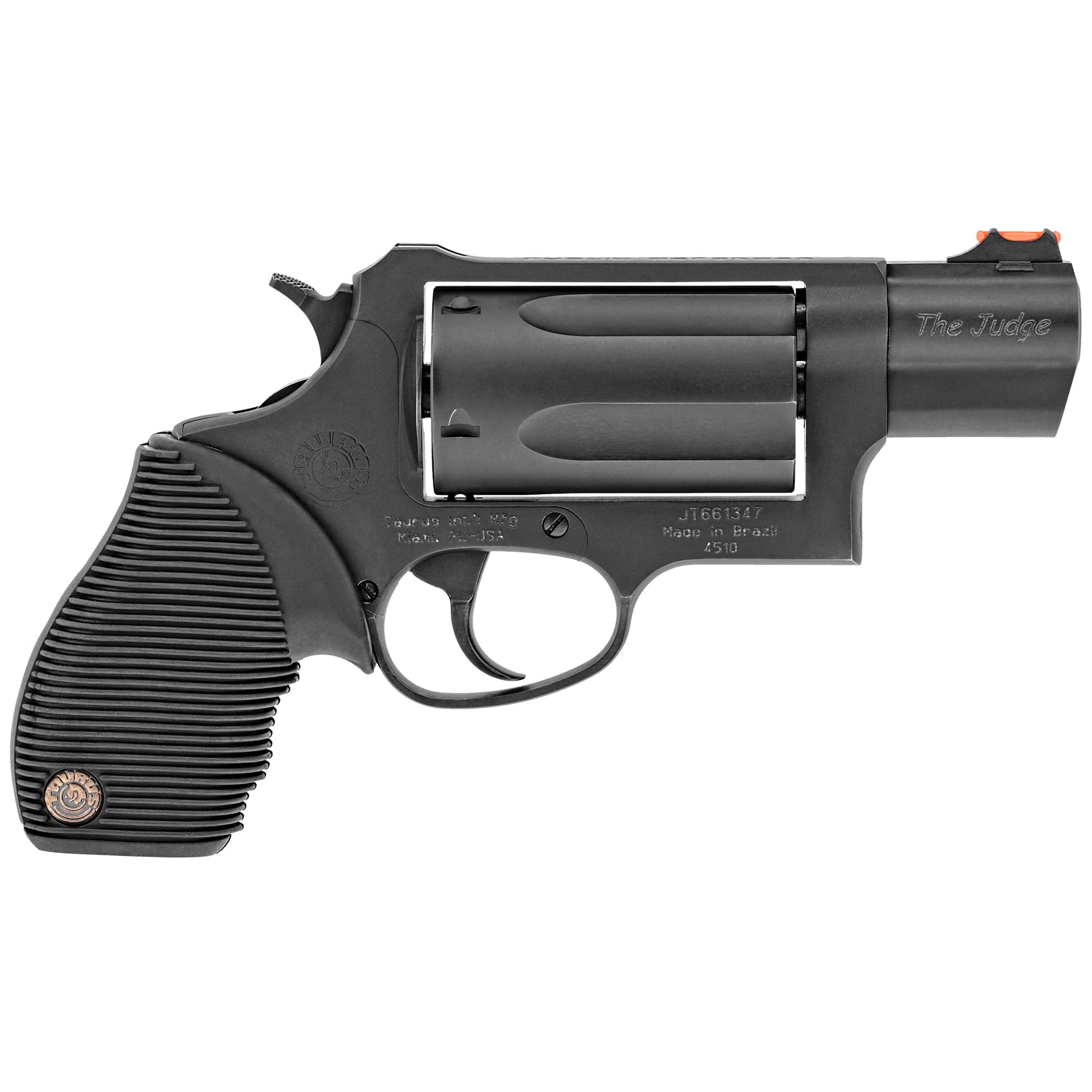 Taurus Public Defender - Black | 45 Colt / 410 ga | 2.5" Barrel | 5rd | Rubber Grip | Fiber Optic Sight