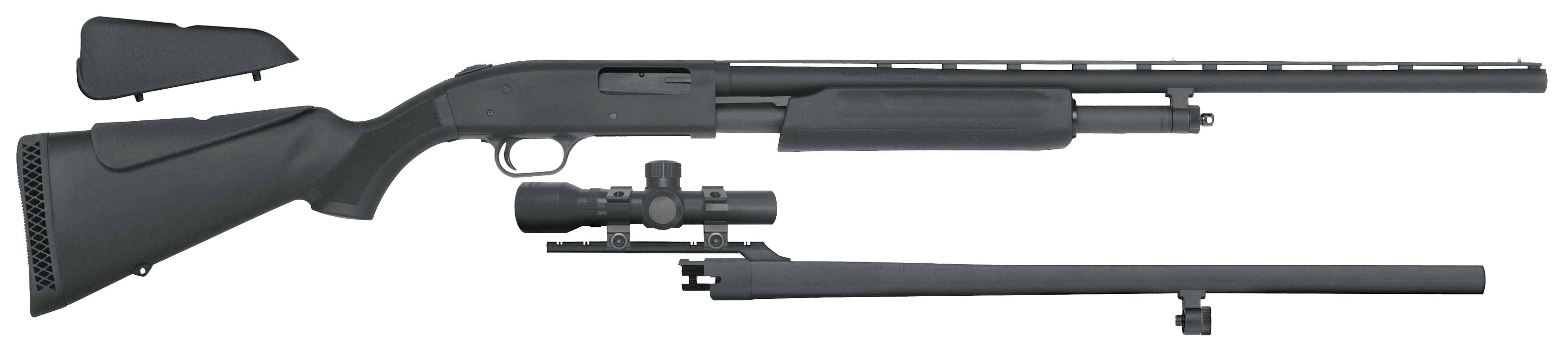 Mossberg 500 Combo 20 Gauge 24 in 5 Rounds Pump Action Matte Blue