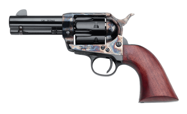 Pietta 1873 GWII Posse Revolver 357 Mag. 3.5 in. Case Hardened Blue Walnut Grip