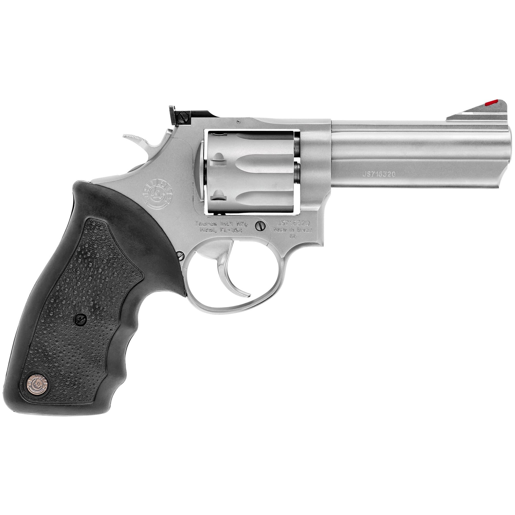 Taurus 66 Revolver - Stainless Steel | 357 Mag / 38 Spl +P | 4" Barrel | 7rd | Rubber Grip