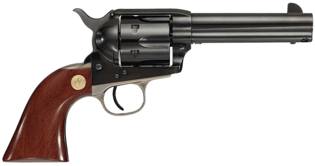 Cimarron Pistolero 45 Long Colt 4.75 inch 6 Shot Nickel Blued Walnut