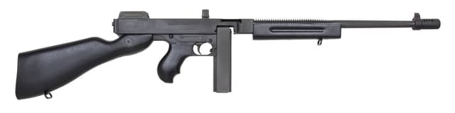 Thompson T1C 1927A-1 Commando Carbine 45 ACP Caliber with 16.50" Barrel, 20+1 Capacity (Stick), Black Parkerized Metal Finish, Black Fixed Stock Right Hand Includes Black Nylon Sling