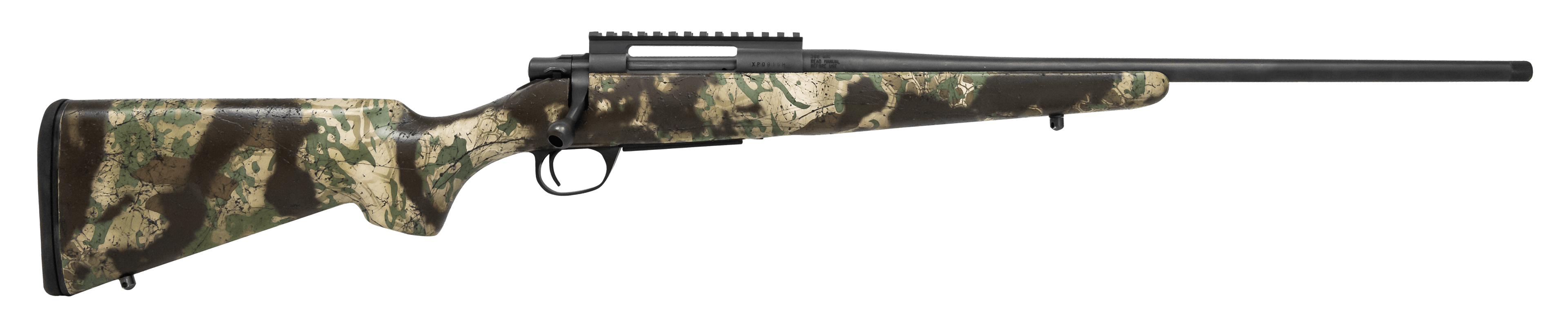 Howa HCSL65CRKOT M1500 Super Lite Full Size 6.5 Creedmoor 5+1 20" Blued Threaded Barrel, Blued Picatinny Rail Steel Receiver, Kryptek Obskura Fixed Synthetic Stock