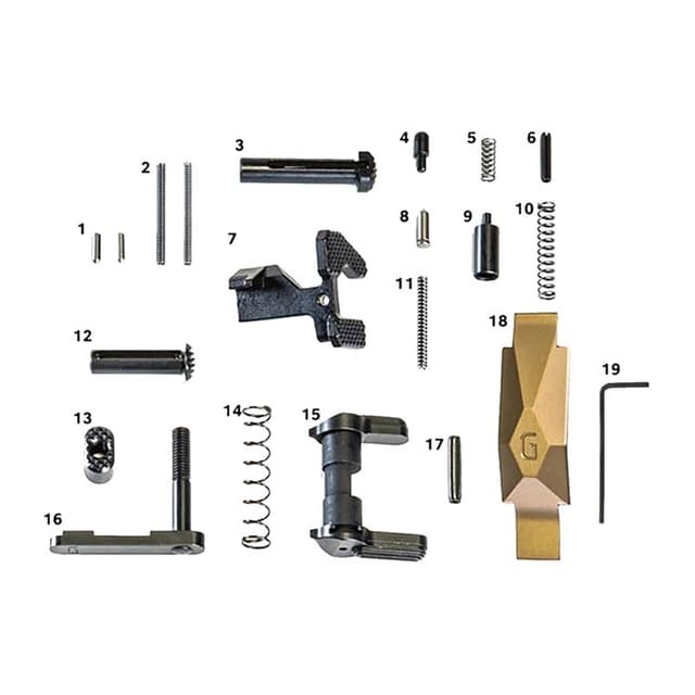 Geissele Automatics Ultra Duty Lower Parts Kit DDC Ambi Safety Oversized Bolt Release