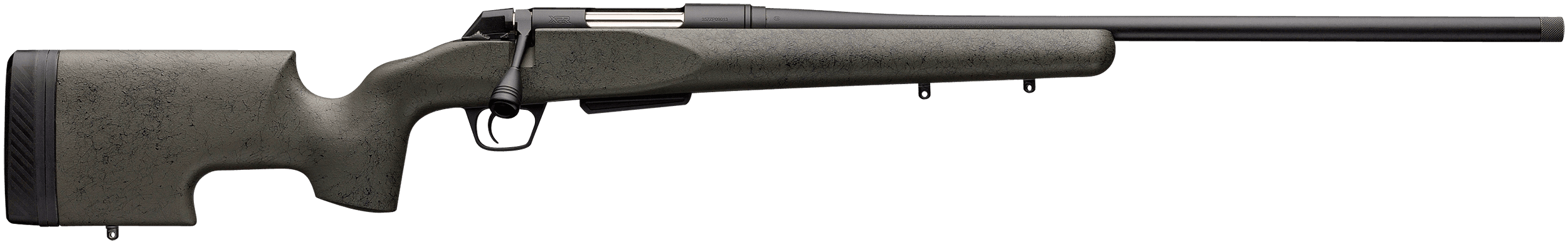 Winchester XPR SR 6.5 PRC 22" 3 Rounds Gray Webbed Green Grayboe Renegade Stock