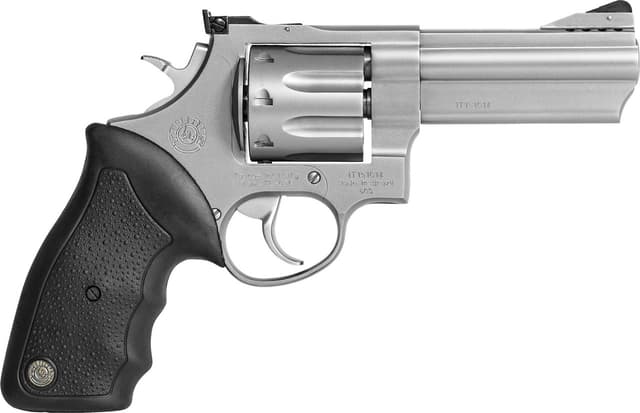 Taurus 608 Revolver - Stainless Steel | 357 Mag / 38 Spl +P | 4" Barrel | 8rd | Rubber Grip