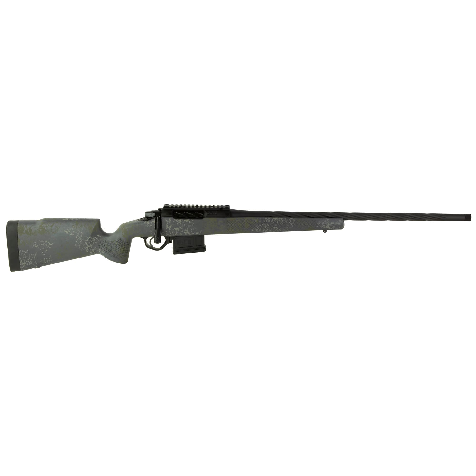 Seekins Precision 0011710117MS Havak PH2 Full Size 308 Win 5+1 2" Charcoal Gray Fluted/Threaded Barrel, Black Picatinny Rail Stainless Steel Receiver, Mountain Shadow Camo Fixed Synthetic Stock