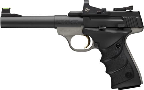 Browning Buck Mark Practical 22 Long Rifle 5.5 Inch 10 Rounds Matte Gray with Crimson Trace