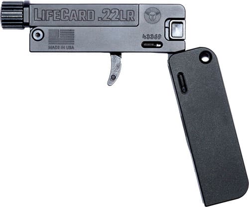 Trailblazer Firearms LC1-P-T Lifecard Pistol - Black | .22 LR | 2.5" Threaded Barrel | Single Shot | Poly Handle