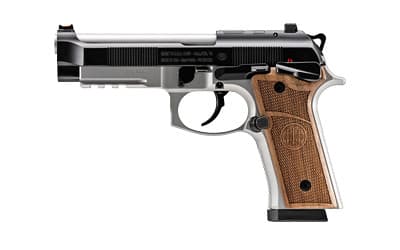 Beretta 92GTS 9mm Luger 4.7" 15 Rounds Cerakote Silver Hogue Grips