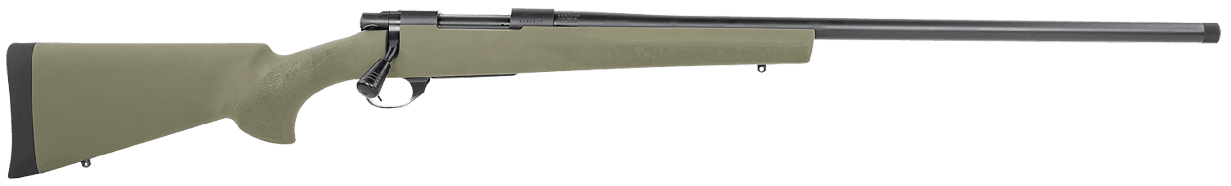 Howa M1500 Hogue Full Size 7mm PRC 5+1 24" Blued Steel Barrel, Blued Drilled & Tapped Stainless Steel Receiver, Hogue OverMolded Green Synthetic Stock, Right Hand