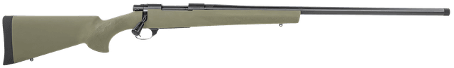 Howa M1500 Hogue Full Size 7mm PRC 5+1 24" Blued Steel Barrel, Blued Drilled & Tapped Stainless Steel Receiver, Hogue OverMolded Green Synthetic Stock, Right Hand