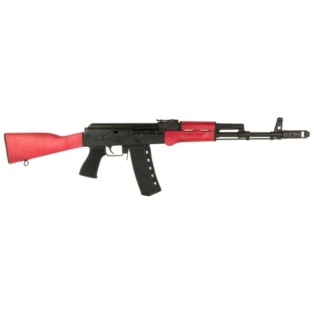 Century Arms BFT556 Rile - Black | 5.56X45 | 16" | 30RD Mag | Red Maple Wood Furniture | Bulged Trunnion | Scope Rail