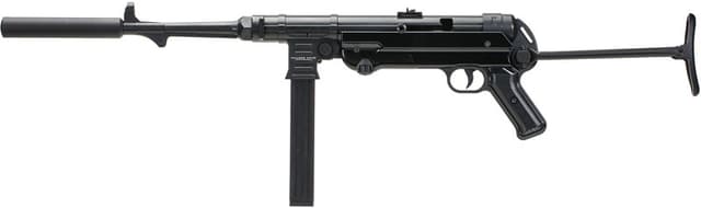 Mauser Rimfire 4400009 MP-40 Carbine Full Size 22 LR 23+1 16.30" Black Steel Barrel, Black Steel Receiver, Black Underfolding Stock