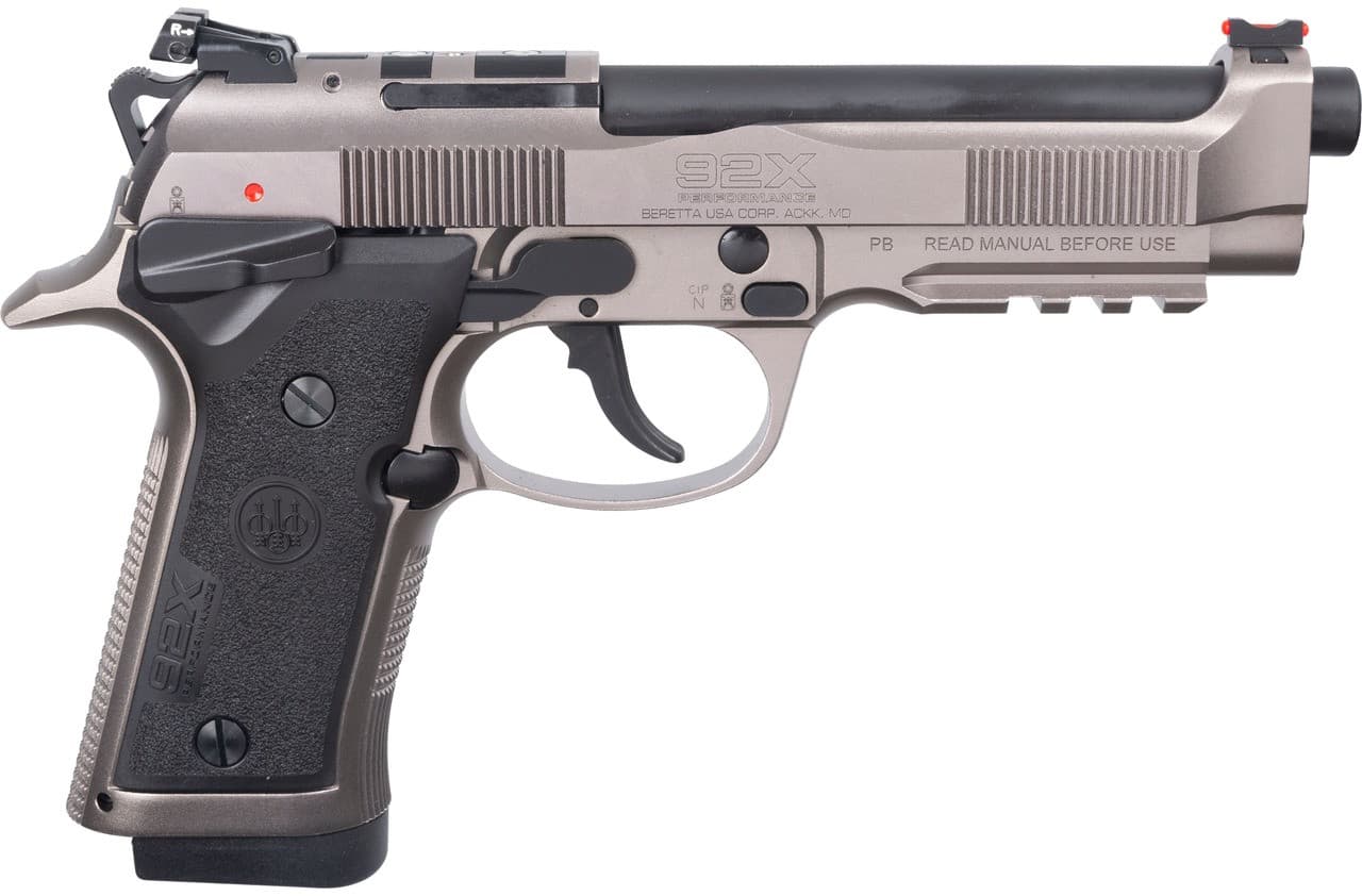 Beretta 92X PCO 9mm Luger 4.90" 15 Rounds Gray Nistan Optic Ready